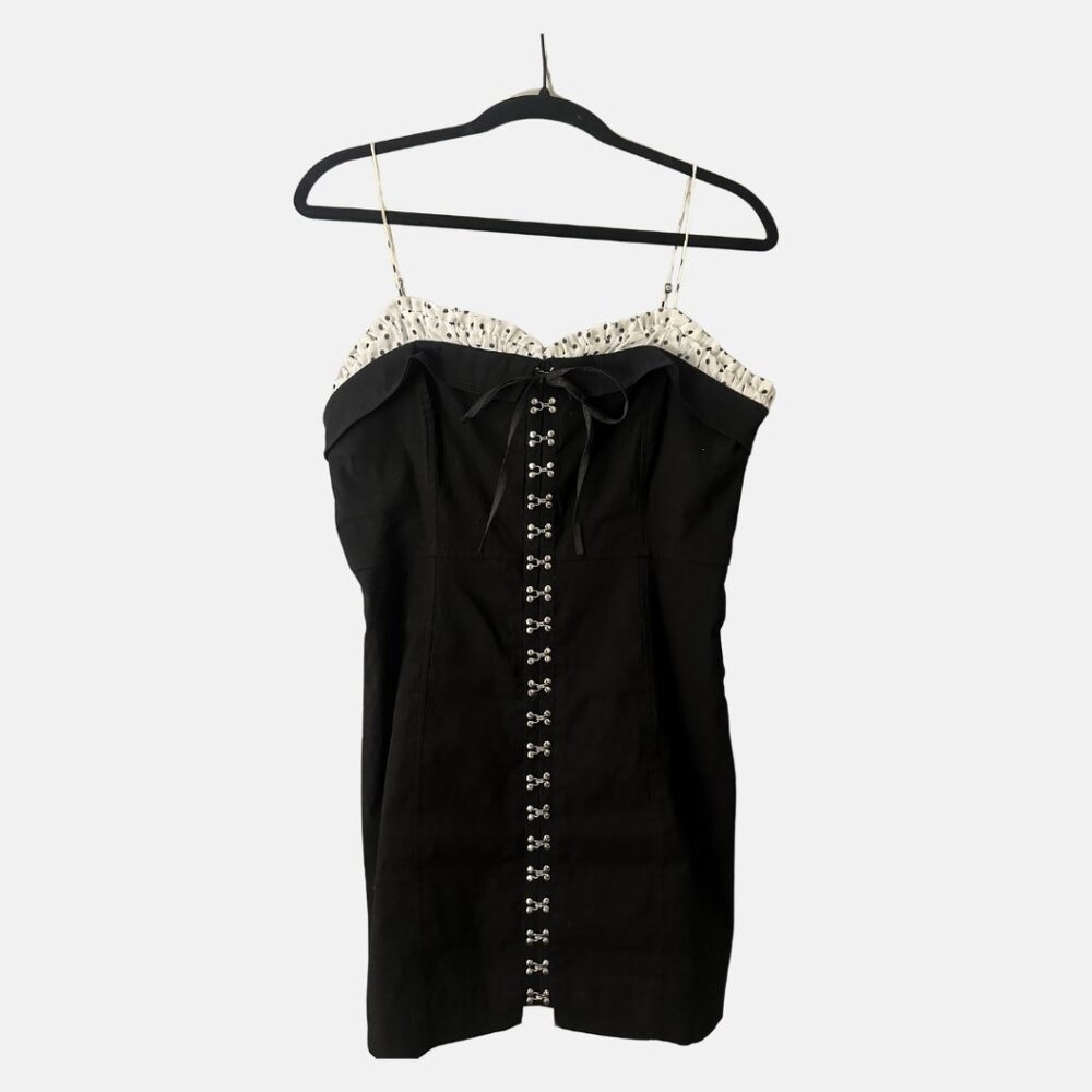 Black Corset Anthropologie Mini Dress